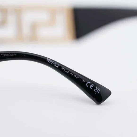 Versace VE2289 100287 Sunglasses Gold Aviator Frame, Dark Grey Lenses - Picture 6 of 9